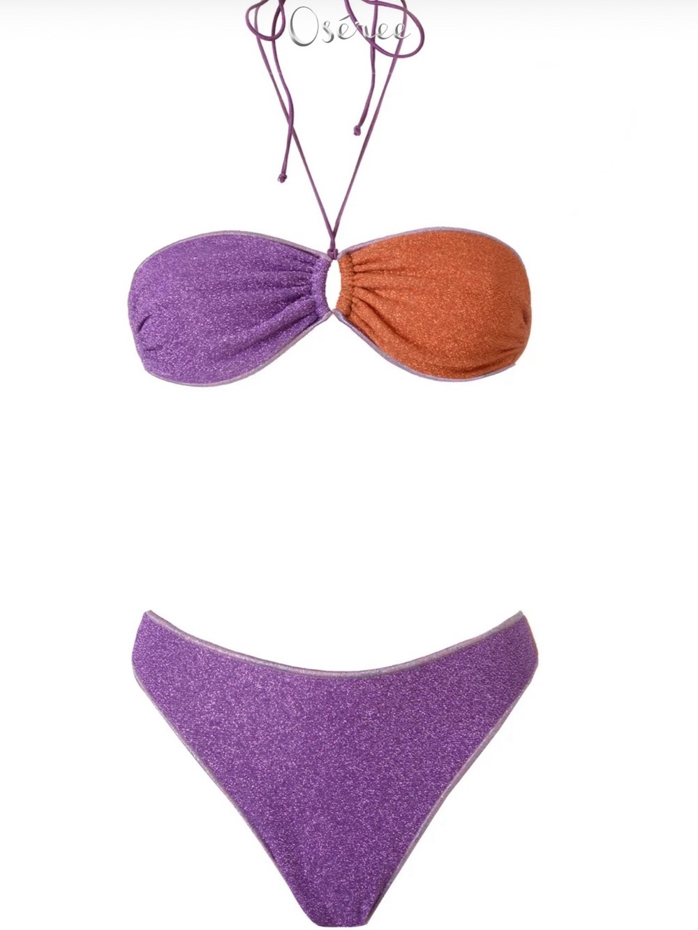 Oseree lilac and Orange lumiere Bikini Set